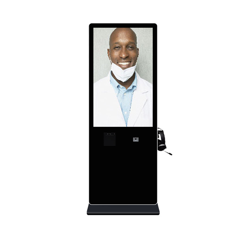 Video Intercom Kiosk 43 inch LCD Healthcare Hospital Two-Way Intercom Interactive Kiosk Wifi ...
