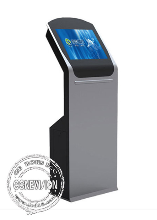 19 inch Bank Queue Ticketing Machine Self Service Kiosk Printer NFC ...