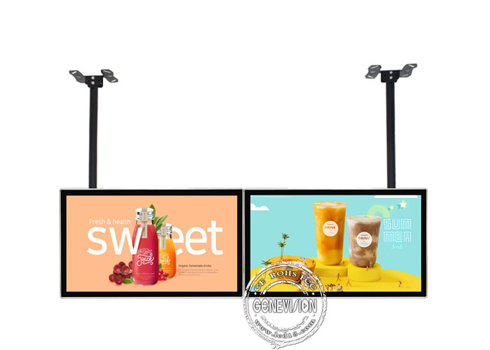 32" Ceiling Mount Android 9 Digital Signage LCD Advertising Screens Dual Screen