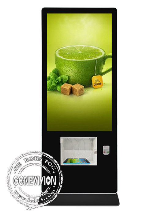 55" Inch floor stand 4K Andorid WiFi Digital Signage kiosk with cell Phone ipad USB charger For Advertising