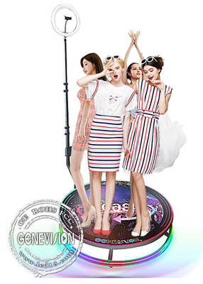 Metal 360 Camera Selfie Photo Booth 2 To 4 People Accomodation Slow Motion