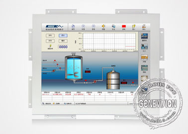 White Color Touch Screen Open Frame Lcd Monitors Wall Mount High Brightness