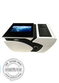 Adjustable angle LCD advertising display , office tea table desk kiosk