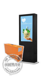Bus Stop Android Advertising Outdoor Digital Signage Display With Camera