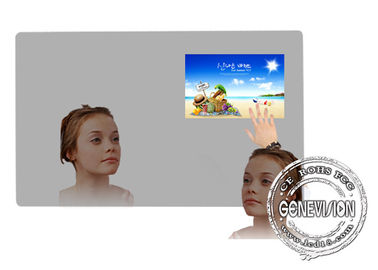 43 Inch Mirror Advertising  Digital Signage With Remote Control Wifi  Bathroom TV Player And Body Sensor