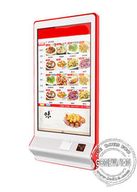 32inch Automatic Ordering Machine Self Service Touch Screen Payment Kiosk For Fast Food Restaurant With Card Reader