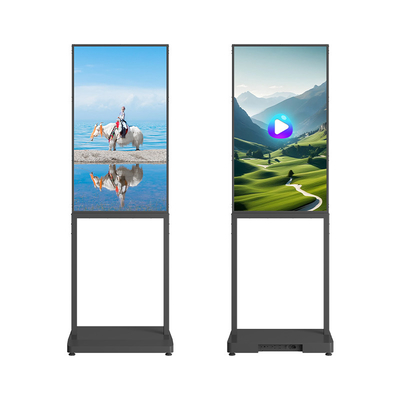 43inch Floor Digital Screen Advertising Video Player Two Sides Option 350nits Brightness