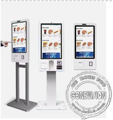 Advanced Interactive Self Service Payment Kiosk With Logo QR Scanner And 10-Point PCAP Touchscreen