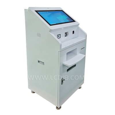 Tickets Printing Touch Screen Kiosk Bank Government Totem With Self Service All In One