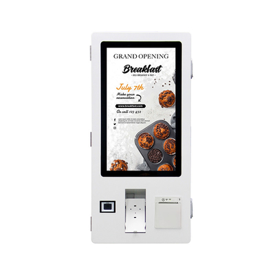 32 Inch Interactive Self Service Kiosks Metal Ordering Terminal Payment Machine