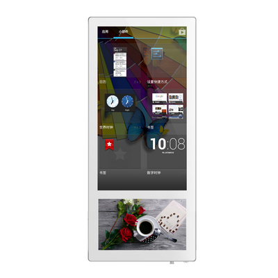 Elevator Two Screens Advertising Machine In 18.5+10.1 Inch Split LCD Digital Display