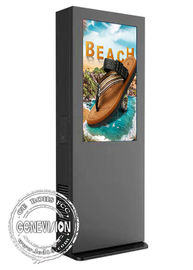 Touch Screen Digital Signage Kiosk Anti - Glare Glass 32 Inch Outdoor With Camera