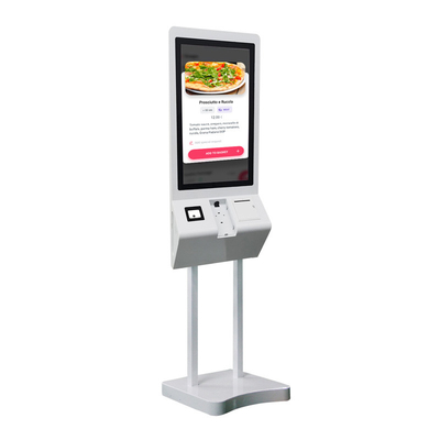 27 Inch Restaurant Self Service Kiosk Capacitive Touch Screen With Android 7.1 System