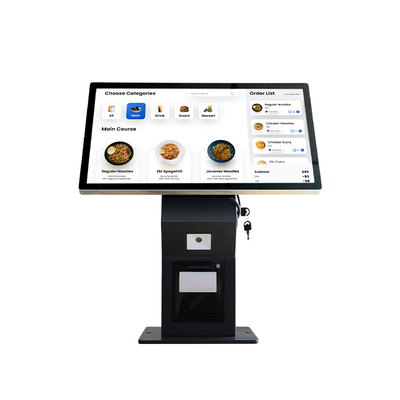 21.5 Inch Desktop Capacitive Touch Screen Self Service Automatic Order Kiosk