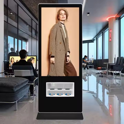55 Inch Cell Phone Charging Kiosk Mobile Charging Phones LCD Digital Signage