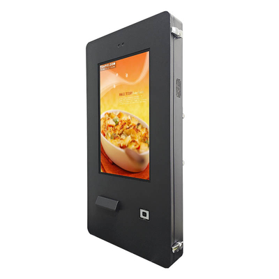 24 Inch Outdoor Wall-Mounted Self-Order Kiosk for Restaurants & Fast Food