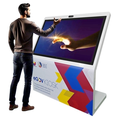 55” L-Type Vertical Touch Screen Display with Camera & Microphone for Conferences & Events