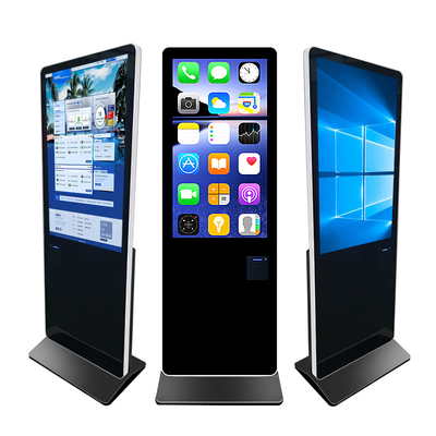 43 inch AI Face recognition  Microphone Camera Printer Wifi Touch Screen Kiosk