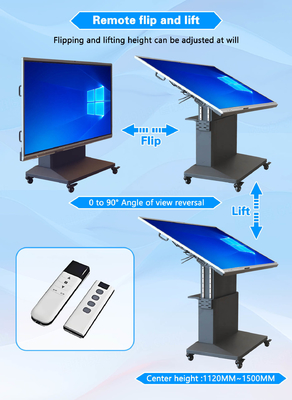 Lift Up Down Rise Fall Flip Left Right Remote Control Stand for 86