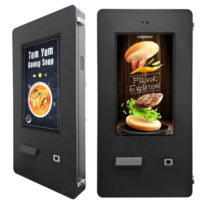 24 Inch 1500nits Outdoor Dual Wifi 2.4G 5G Self Service Kiosk Scanner Printer NFC