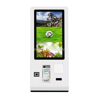 24 Inch Passport Scanner Hotel Self Service Kiosk Check In With Room Card Dispenser