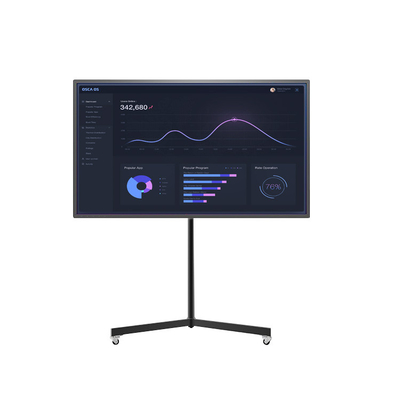 55-inch/65-inch Floor-Mounted Smart Interactive Whiteboard System with Mobile Teaching Cart