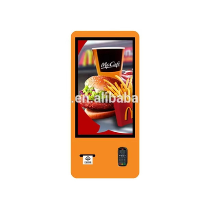 24/32 Inch Fast Food Ordering Payment Self-service Interactive Kiosk with Printer and Pos