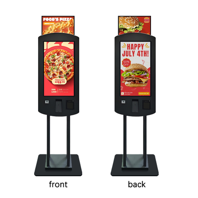 32inch 400nits Panel Doule Sided PCAP Touch Screen Self Service Payment Terminal with Nvidia GeForce RTX 4060 Chipset Digital Software for Restaurant KFC MacDonalds