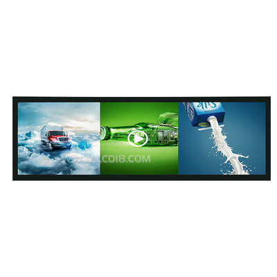 28.6inch Shelves Stretched bar Display Lcd Advertising Screen for Supermarket Shopping Mall