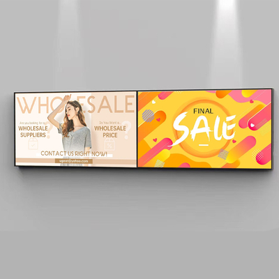 32~55 Inch Super Slim wifi Loop LCD Video Wall 1000nit Splice for  Shopping Malls Wayfinding Digital Signage Screen Wall