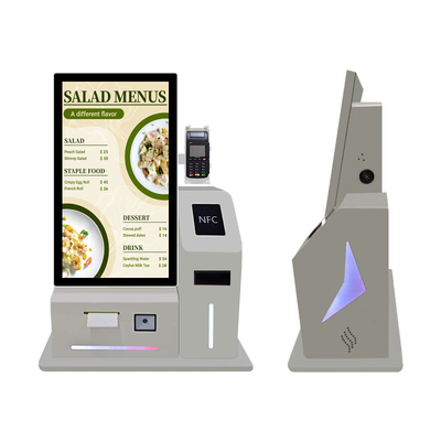 24 Inch Cash Acceptor Payment Function Self-Check Out Kiosk With LED Light Bar