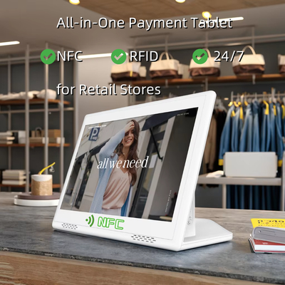 10.1 Inch Customized Android All-in-One PC with Capacitive Touch Screen, NFC/RFID & RJ45 for Retail Kiosk