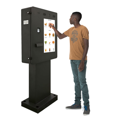 Camera Microphone POS Printer QR Code Scanner Outdoor Self Service Payment Kiosk