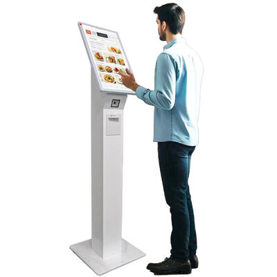 15.6inch to 27inch Touch Screen Self Service Kiosk with Printer QR Code Scanner POS Device