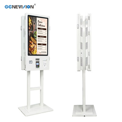 32 inch Double Sided Self Service Touch Screen Kiosk with Thermal Printer for Restaurants