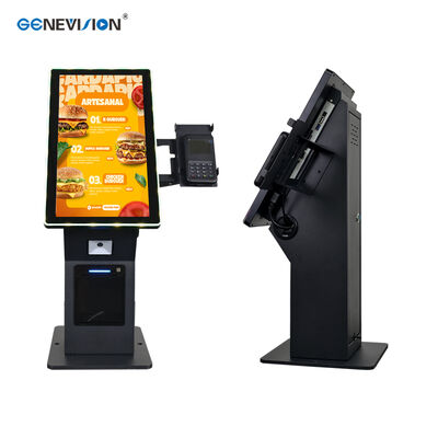 21.5 Inch Multi-Point Touch Screen Self Service Kiosk with LED Light for Cashless Payments