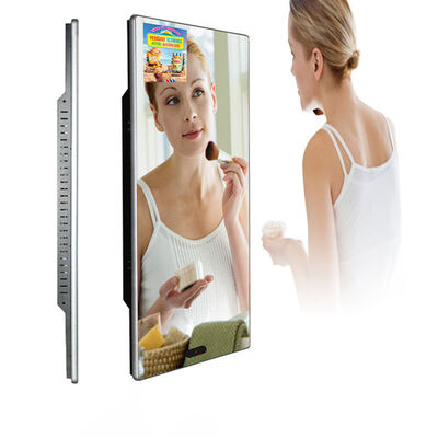 43 Inch Magic Mirror Display with Motion Sensor Waterproof Screen and Android OS for Interactive Advertising