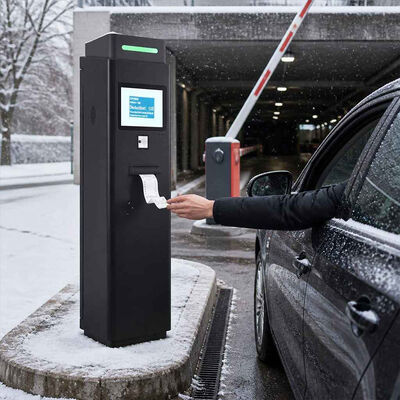 14 inch Outdoor PCAP Touch Screen All In One Ticketing Kiosk with QR Scanner and Thermal Printer