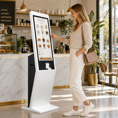 32inch PCAP Touch Screen All In One Self Service Kiosk With Printer FOR Contactless Payment Occassion