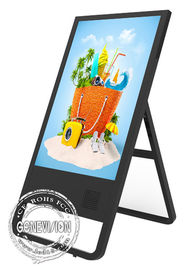 Mercedes Remote Control Digital Signage 43 Inch Black Color PC System With Floor Holder