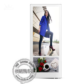 Metal Case Toughened Glass Panel Wall Mounted Digital Signage 18.5 Inch For Elevator