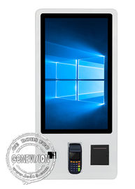 Capacitive Touch Screen Self Service Kiosk 32 Inch Credit Card Bill Payment Machine with QR Code NFC Card Reader