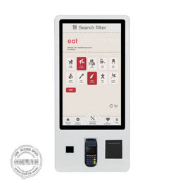 Capacitive Touch USB Self Service Kiosk Payment Machine Kiosk 43 Inch With POS Printer Scanner