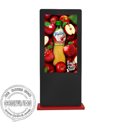 43 - 65inch Floor Standing Outdoor Digital Advertising Screen With 2000nits