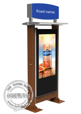 Bus Station Wayfinding LCD Touch Screen Outdoor Digital Signage With Google Play