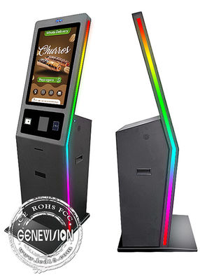 27 Inch Self Service Kiosk Capacitive Touch Screen With Printer NFC ...
