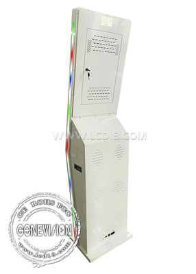 27 inch Receipt Printer QR Code Scanner Finger Print Self Service Kiosk ...