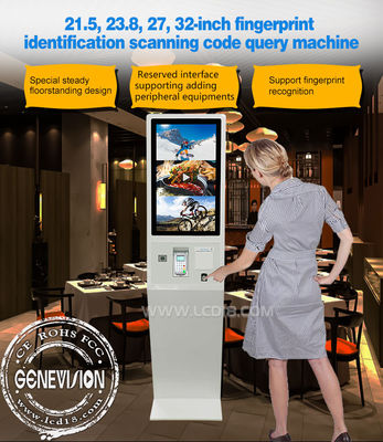 Tickets Queue Printing Touch Screen Kiosk With QR Code Scanner NFC ...