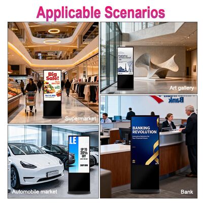 24" Wall-Mounted Touchscreen Digital Signage Display with Android OS