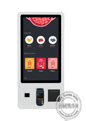 Floor Stand 32 inch Self Ordering Automated Touch Screen Payment Kiosk ...